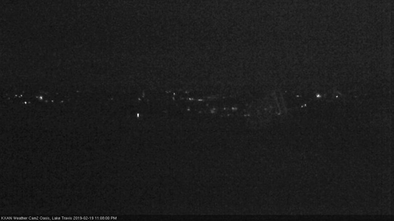 Lake Travis webcam, February 19, 2019 10:10 PM CT