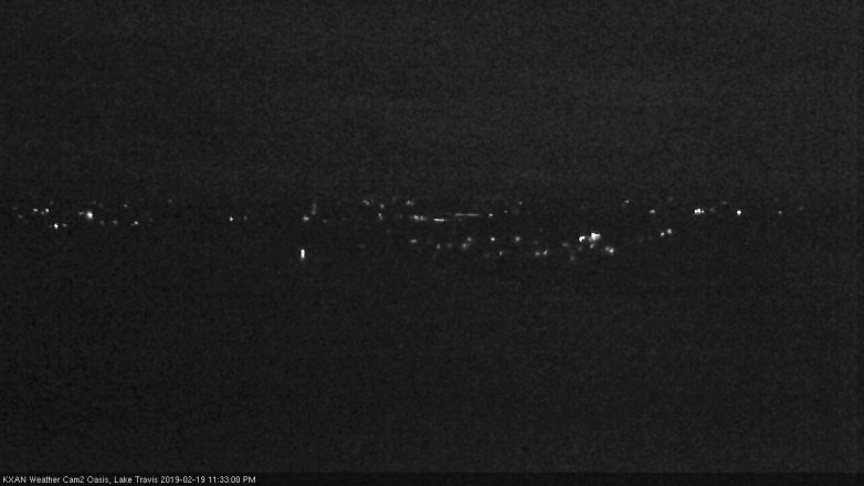 Lake Travis webcam, February 19, 2019 10:35 PM CT