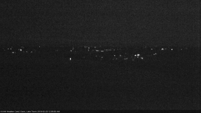 Lake Travis webcam, February 19, 2019 11:10 PM CT