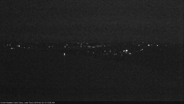 Lake Travis webcam, February 19, 2019 11:15 PM CT