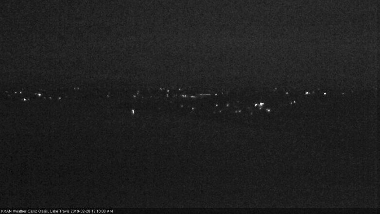 Lake Travis webcam, February 19, 2019 11:20 PM CT