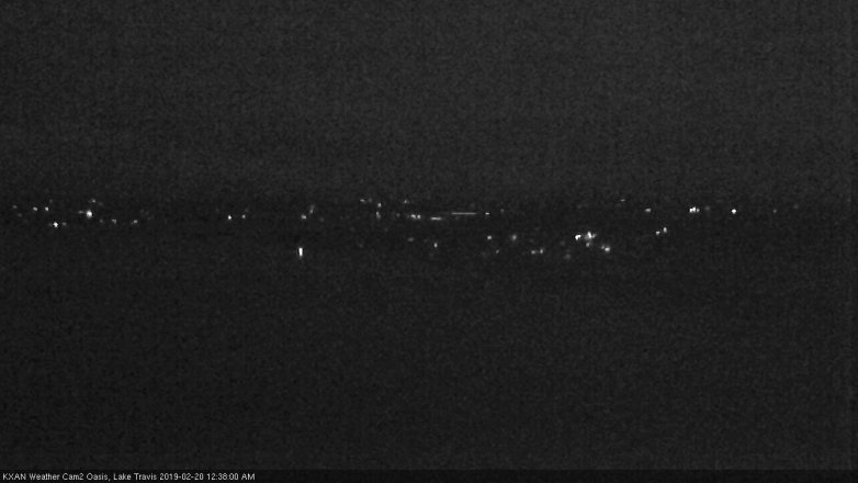 Lake Travis webcam, February 19, 2019 11:40 PM CT