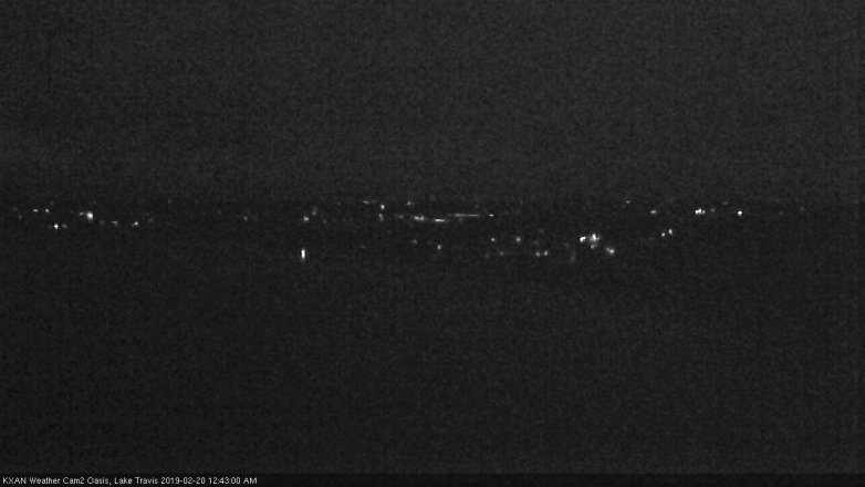 Lake Travis webcam, February 19, 2019 11:45 PM CT