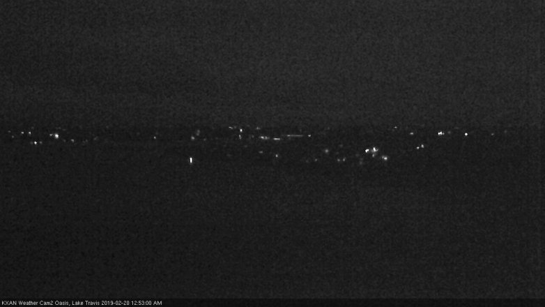 Lake Travis webcam, February 19, 2019 11:55 PM CT
