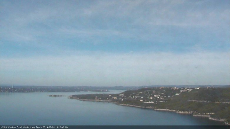 Lake Travis webcam, February 20, 2019 9:30 AM CT
