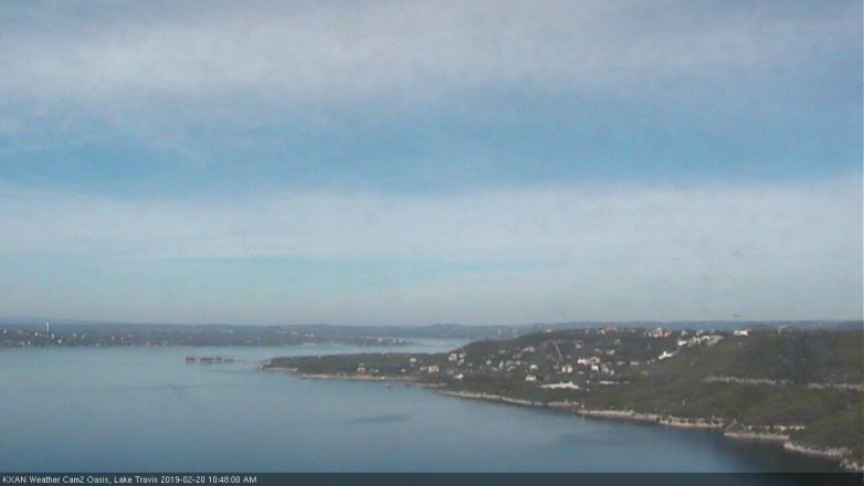 Lake Travis webcam, February 20, 2019 9:50 AM CT