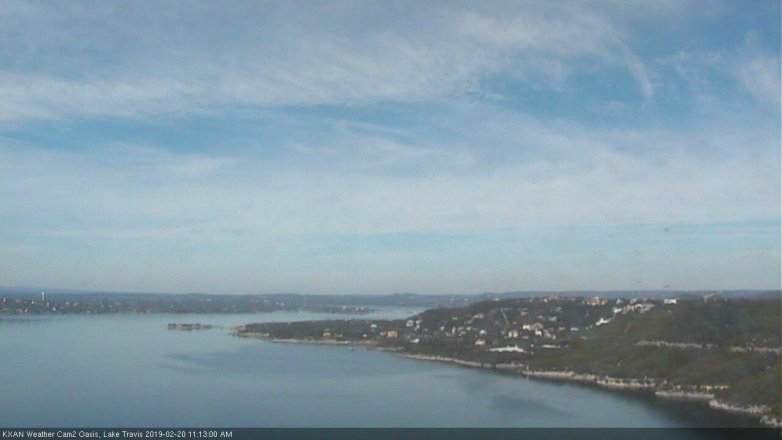 Lake Travis webcam, February 20, 2019 10:15 AM CT