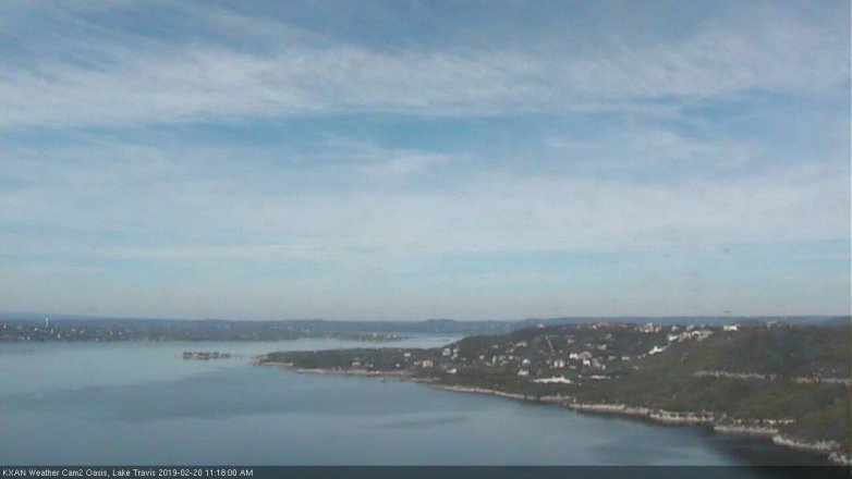 Lake Travis webcam, February 20, 2019 10:20 AM CT