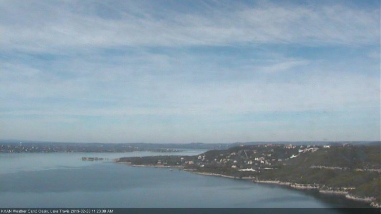 Lake Travis webcam, February 20, 2019 10:25 AM CT