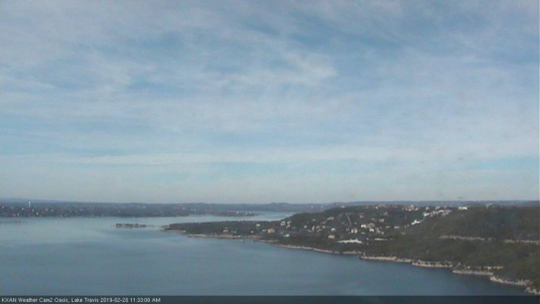 Lake Travis webcam, February 20, 2019 10:35 AM CT
