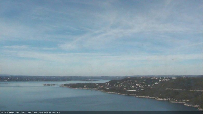 Lake Travis webcam, February 20, 2019 10:55 AM CT