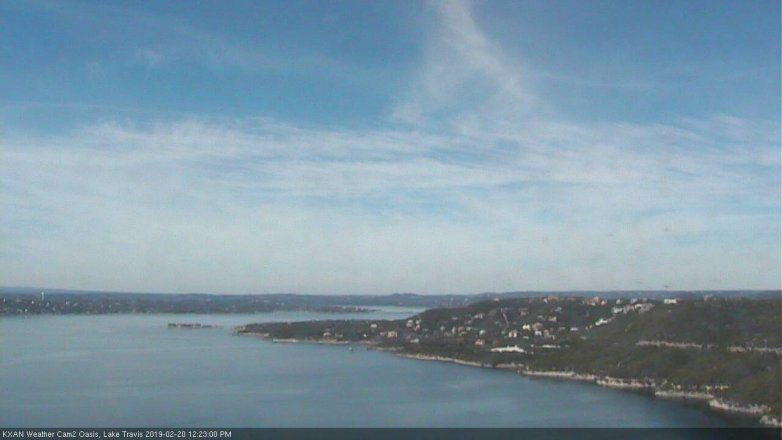 Lake Travis webcam, February 20, 2019 11:25 AM CT