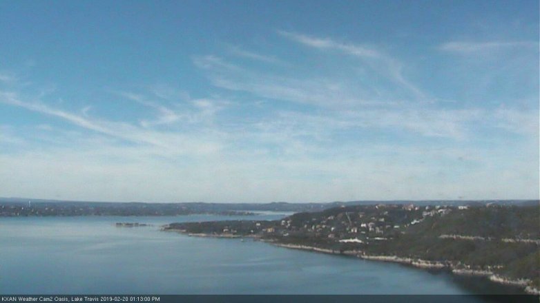 Lake Travis webcam, February 20, 2019 12:15 PM CT