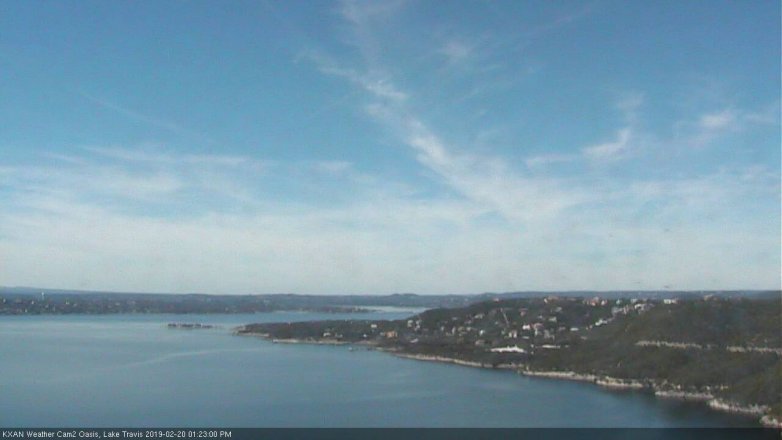 Lake Travis webcam, February 20, 2019 12:25 PM CT