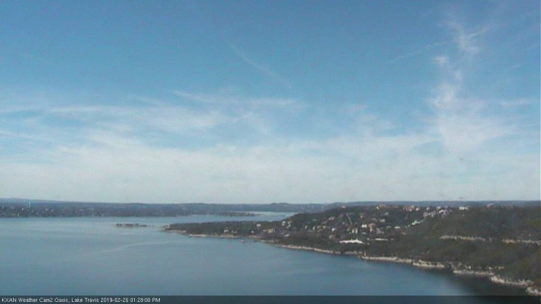 Lake Travis webcam, February 20, 2019 12:30 PM CT