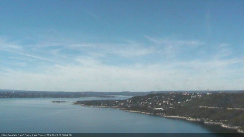 Lake Travis webcam, February 20, 2019 12:35 PM CT