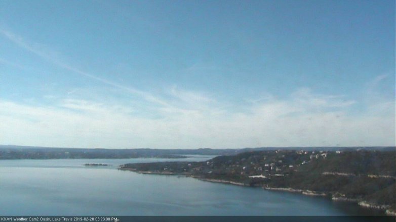 Lake Travis webcam, February 20, 2019 2:25 PM CT