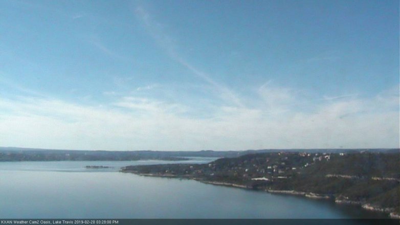 Lake Travis webcam, February 20, 2019 2:30 PM CT