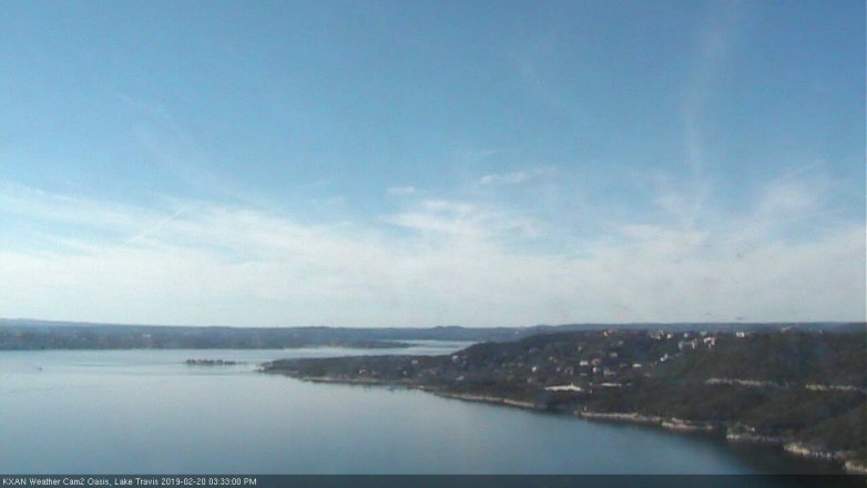 Lake Travis webcam, February 20, 2019 2:35 PM CT