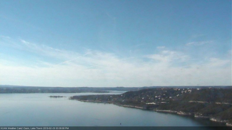 Lake Travis webcam, February 20, 2019 2:40 PM CT