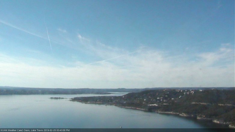 Lake Travis webcam, February 20, 2019 2:45 PM CT
