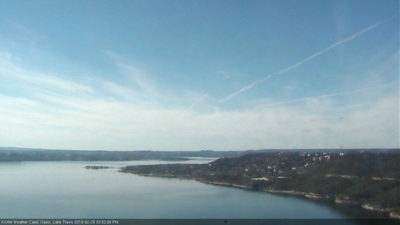 Lake Travis webcam, February 20, 2019 2:55 PM CT