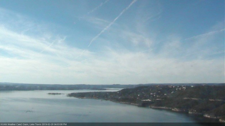 Lake Travis webcam, February 20, 2019 3:05 PM CT