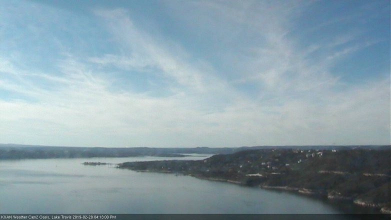 Lake Travis webcam, February 20, 2019 3:15 PM CT