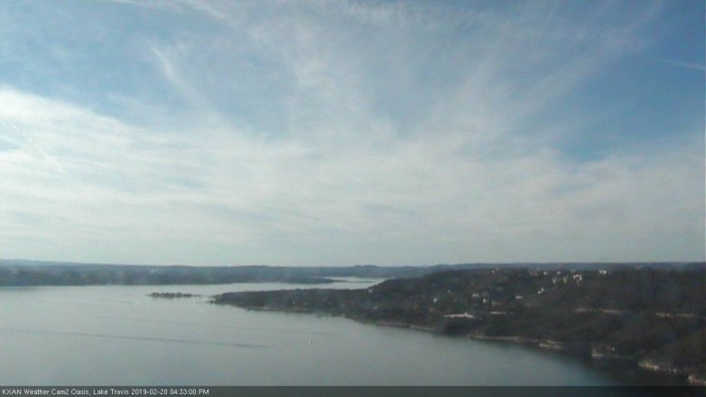 Lake Travis webcam, February 20, 2019 3:35 PM CT