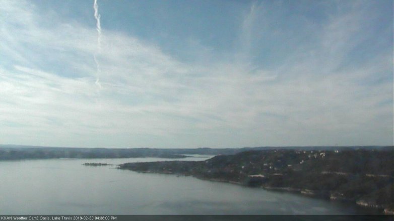Lake Travis webcam, February 20, 2019 3:40 PM CT
