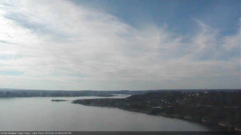 Lake Travis webcam, February 20, 2019 3:55 PM CT