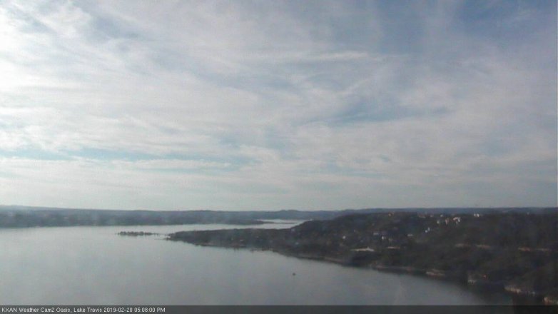 Lake Travis webcam, February 20, 2019 4:10 PM CT