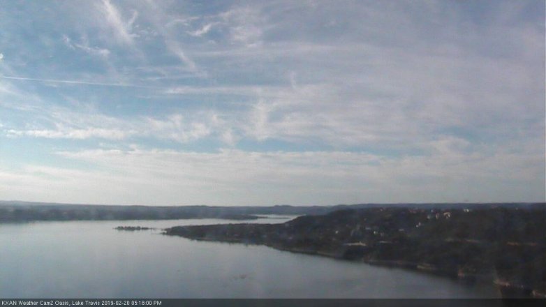 Lake Travis webcam, February 20, 2019 4:20 PM CT