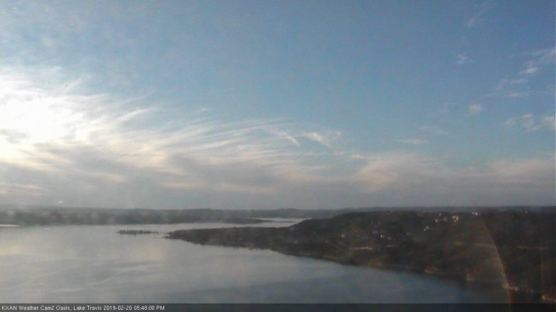 Lake Travis webcam, February 20, 2019 4:50 PM CT