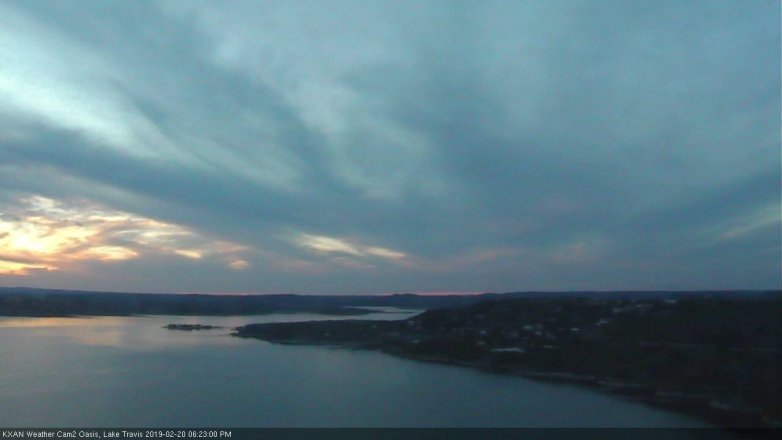 Lake Travis webcam, February 20, 2019 5:25 PM CT