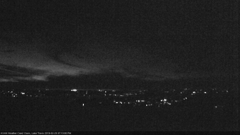 Lake Travis webcam, February 20, 2019 6:15 PM CT