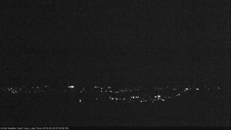 Lake Travis webcam, February 20, 2019 6:35 PM CT