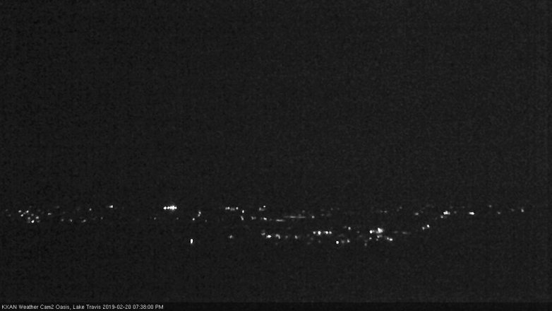 Lake Travis webcam, February 20, 2019 6:40 PM CT