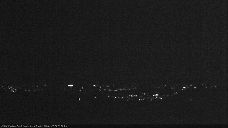 Lake Travis webcam, February 20, 2019 7:05 PM CT