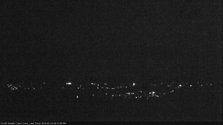 Lake Travis webcam, February 20, 2019 7:15 PM CT