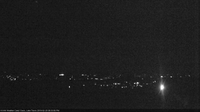 Lake Travis webcam, February 20, 2019 7:35 PM CT