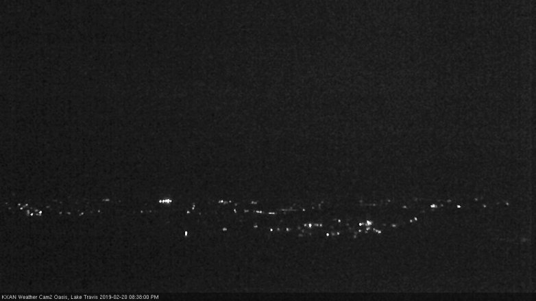 Lake Travis webcam, February 20, 2019 7:40 PM CT