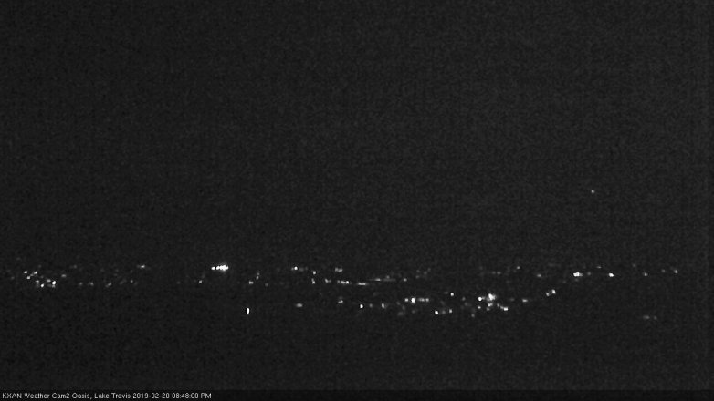 Lake Travis webcam, February 20, 2019 7:50 PM CT