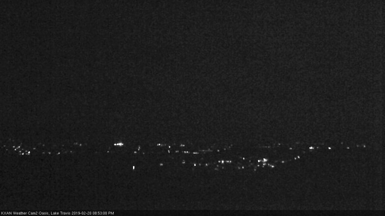 Lake Travis webcam, February 20, 2019 7:55 PM CT