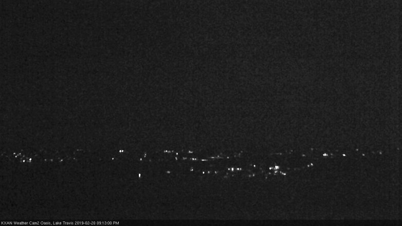 Lake Travis webcam, February 20, 2019 8:15 PM CT