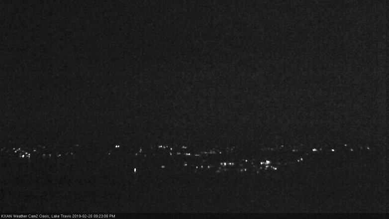 Lake Travis webcam, February 20, 2019 8:25 PM CT