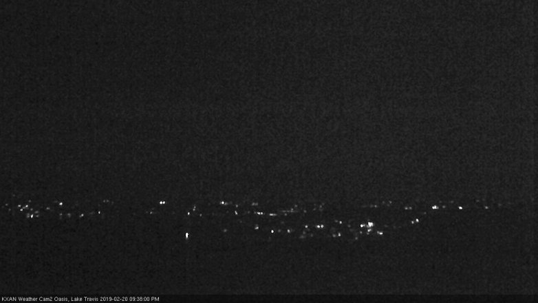 Lake Travis webcam, February 20, 2019 8:40 PM CT