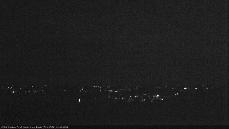 Lake Travis webcam, February 20, 2019 9:15 PM CT