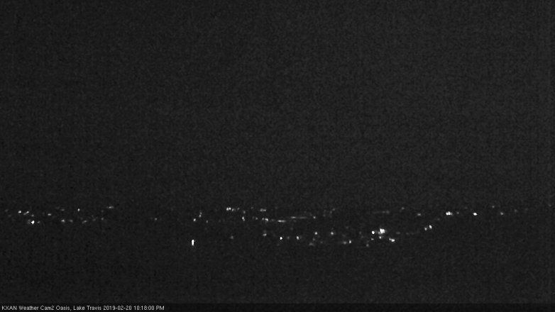 Lake Travis webcam, February 20, 2019 9:20 PM CT