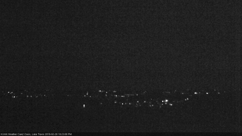 Lake Travis webcam, February 20, 2019 9:25 PM CT